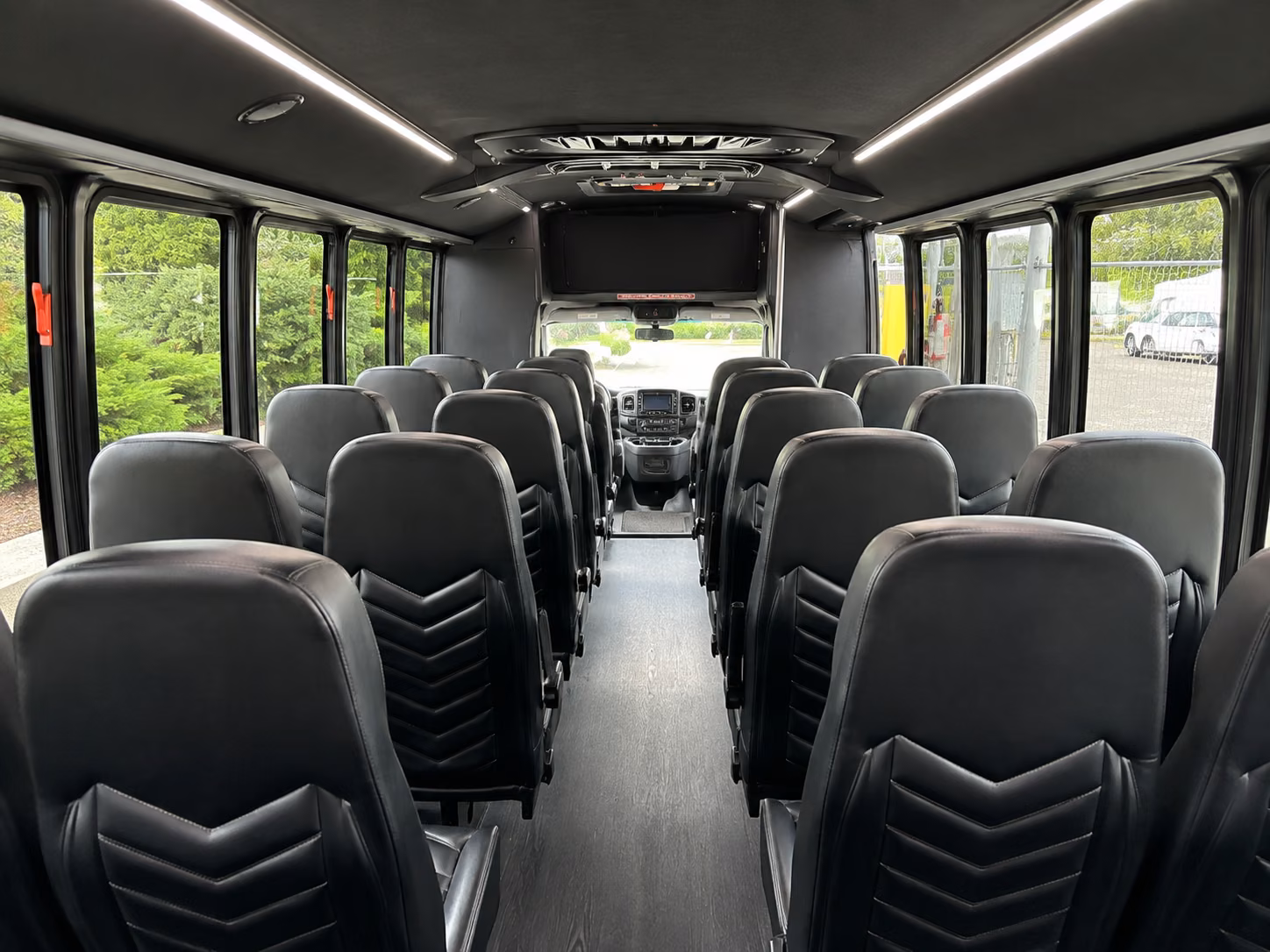 south gate 18 passenger minibus inside