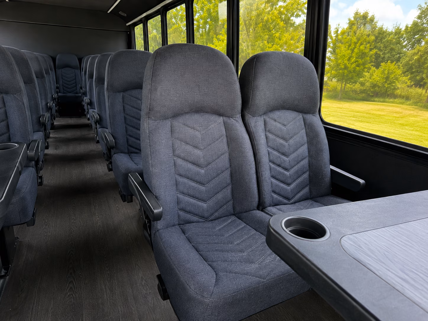south gate 18 passenger minibus interior