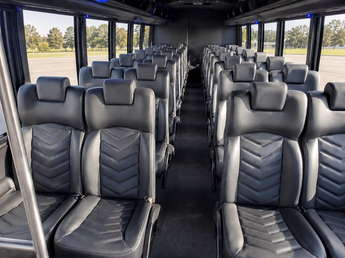 south gate 20 passenger minibus inside