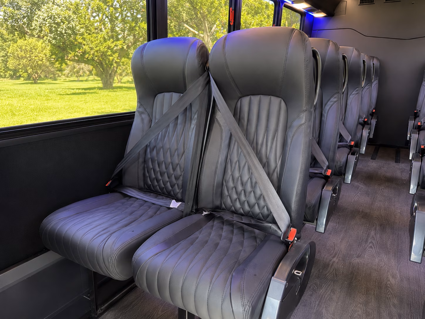 south gate 20 passenger minibus interior