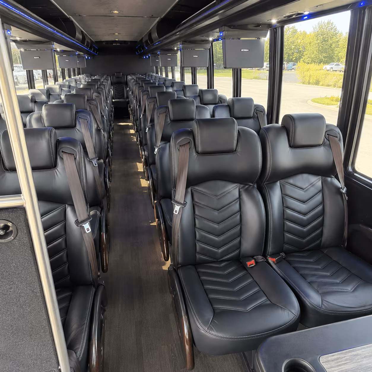 south gate 25 passenger minibus interior