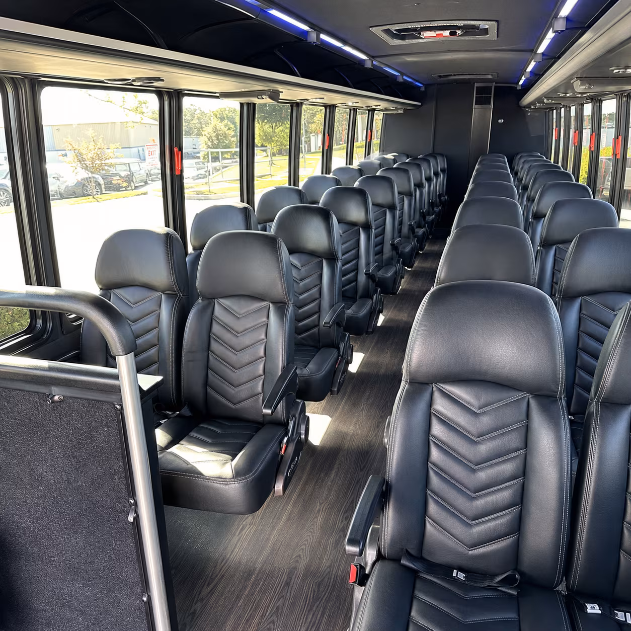 south gate 28 passenger minibus inside