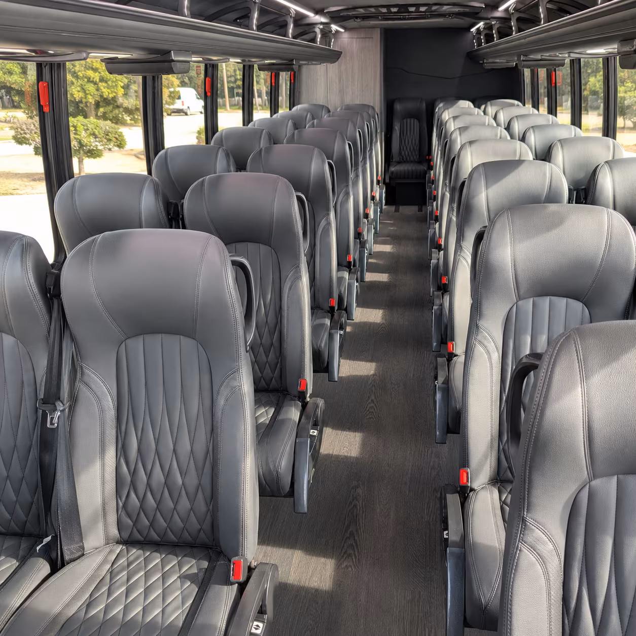 south gate 28 passenger minibus interior