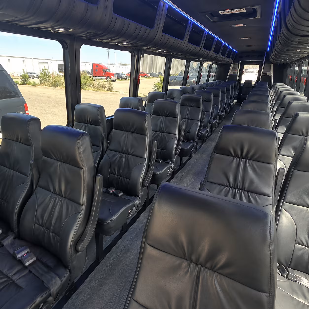 south gate 30 passenger minibus inside