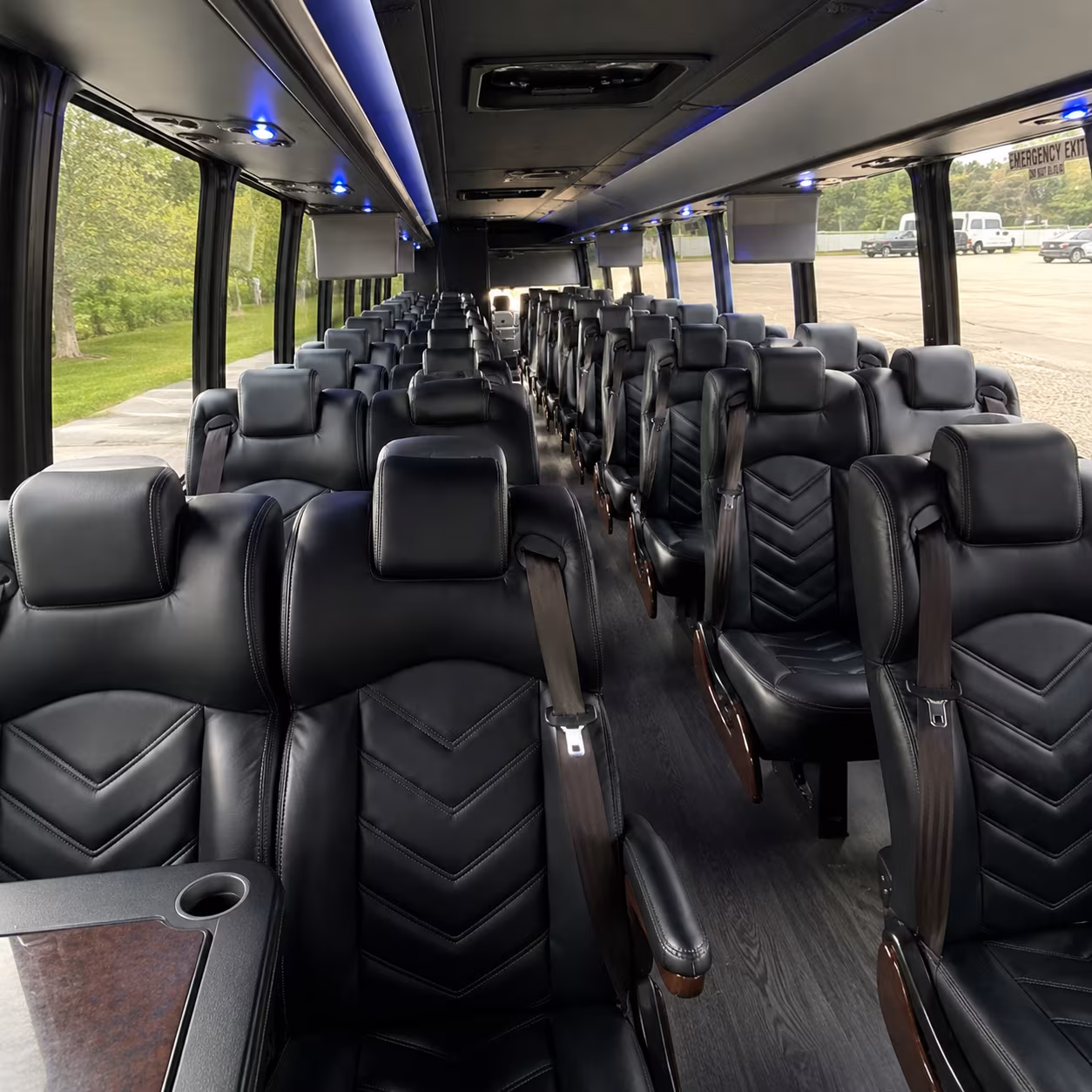 south gate 30 passenger minibus interior