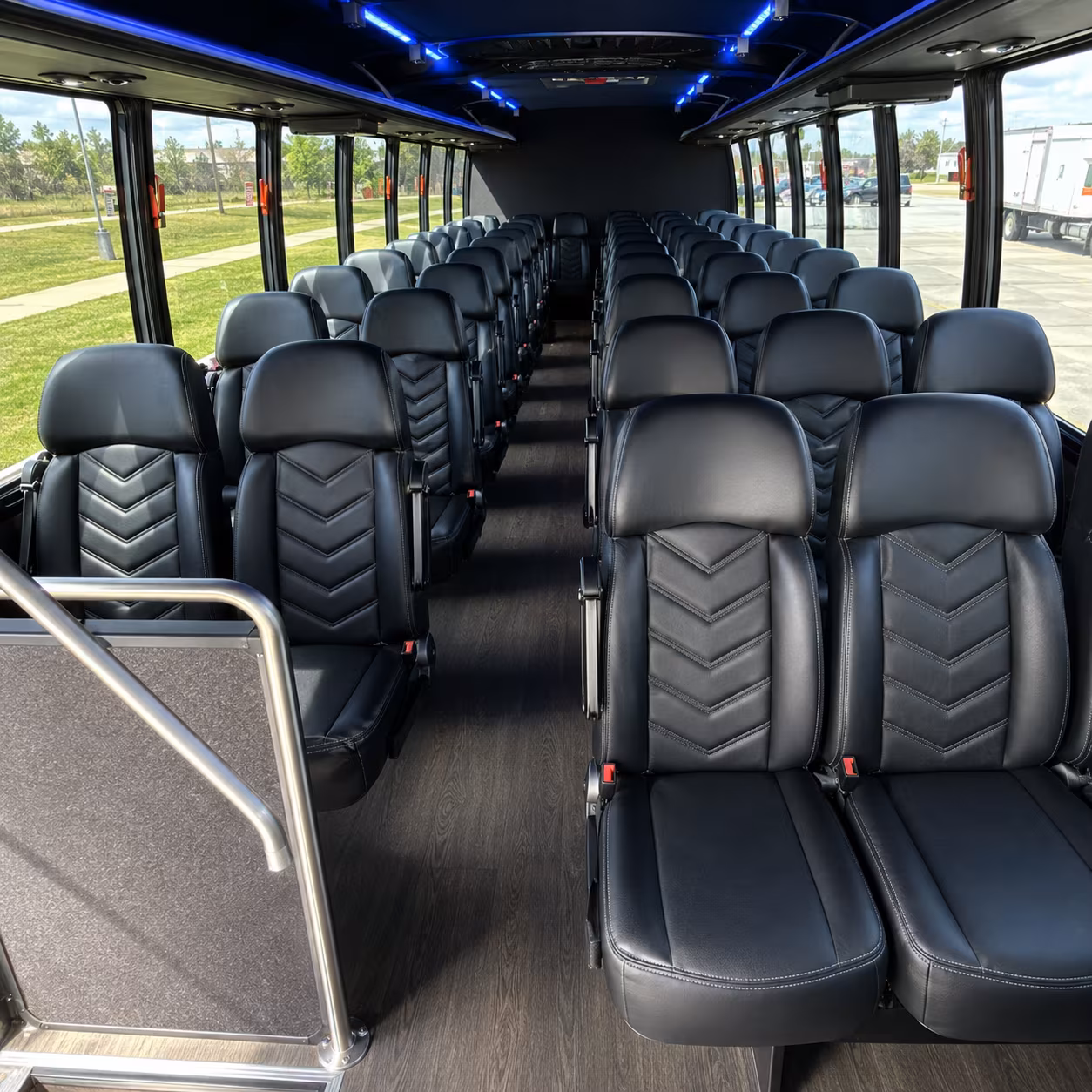 south gate 35 passenger minibus inside