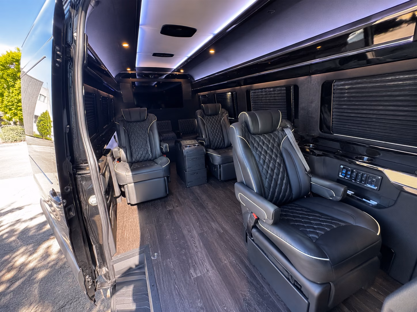 south gate sprinter van with driver interior
